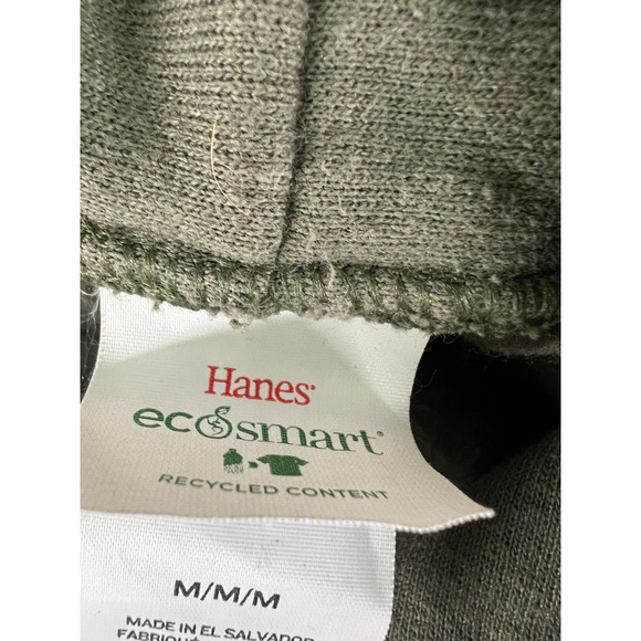 Hanes Sweatshirt Womens Medium Forest Green Dog Lover Heart Hoodie Pockets - Picture 4 of 7